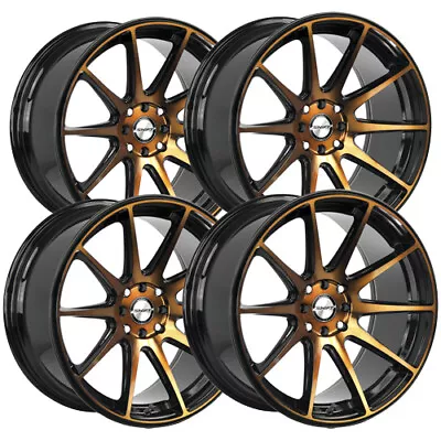 (Set-4) Shift H34 Gear 18x9 4x100/4x4.5  +30mm Black/Bronze Wheels Rims 18  Inch • $837