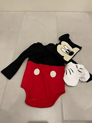 NWT Disney Store Mickey Mouse Baby Costume Bodysuit 9-12 Months • $18