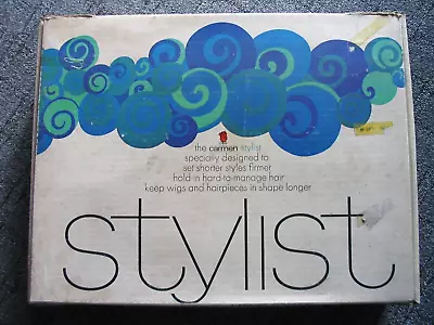 £50 • Buy Vintage Carmen Stylist Heated Hair Curlers 24 Rollers & Pins Mirror Case - Boxed