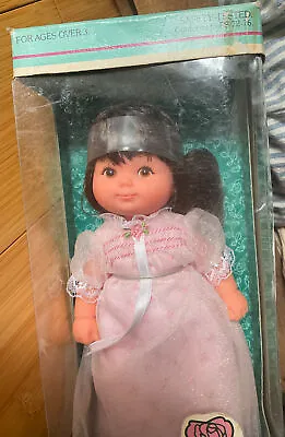 Mattel Rosebud 1976 Silvie #2213 Dark Hair 7  Doll Original Box VTG Pink Dress • $53.75