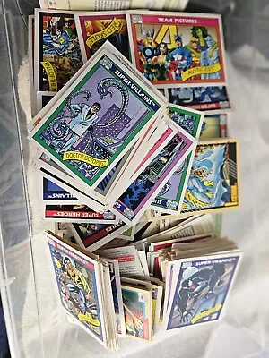 LOT OF 1990-1  MARVEL COMIC TRADING CARDS 100pcs • $26