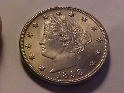 $195.50 • Buy 1898  Liberty V Nickel NICE ORIGINAL MS UNC LUSTROUS BEAUTIFUL COIN