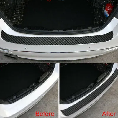 $8.51 • Buy Carbon Fiber Car Rear Bumper Trunk Protector Corner Trim Sticker Accessories Car