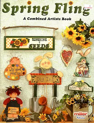 SPRING FLING A Combined Artists Book Miller Woodcrafts Painting Bunny Chick • $15