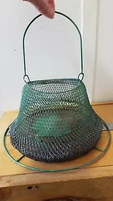 Vintage Metal John Deere Wild Bird Feeder  Metal Mesh Collapsible No Lid 10  • $14