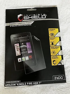 Invisible Shield Kindle Fire HDX 7 - Lifetime Guarantee - Unopened • $9.99