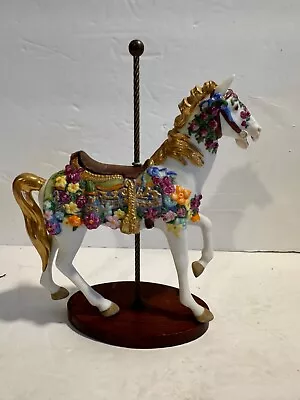 Vtg  Franklin Mint Treasury Of Carousel Art   American Beauty  Horse READ • $25.50