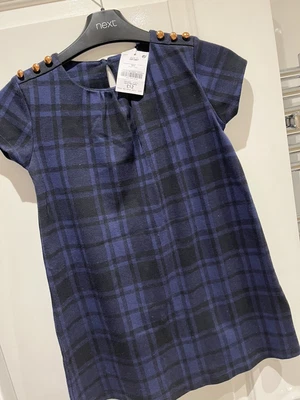 £4 • Buy Next Girls Tartan Dress Age 6 BNWT Navy Check