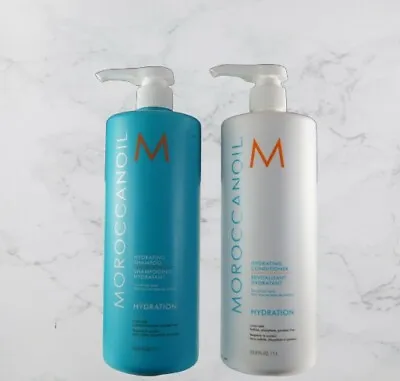 New Moroccanoil Hydrating Shampoo & Conditioner Set 33.8 Oz/ 1L Combo Set • $122.50