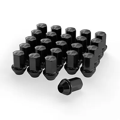 Fit Ford F-150 2015-2020 Oem Replacemnt Solid Lug Nuts 14x1.5 Thread Black 24pc • $19.99