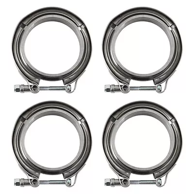 4PCS 3 Inch V Band Clamp Kit Male Female Flange Stainless Steel Turbo Exhaust 3  • $45.22