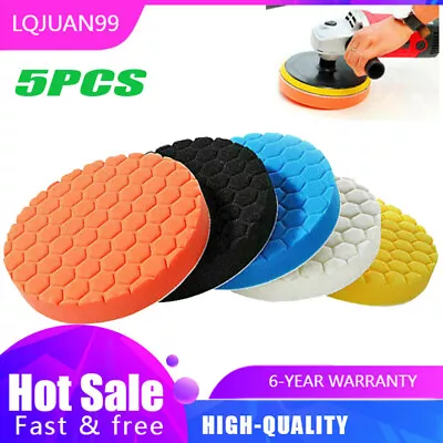 5PCS 6 Inch Polishing Pad Sponges Saving Wax For Car Polishing Machine Grinder  • £10.95