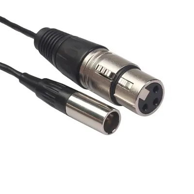 3-Pin Mini XLR Male To XLR Female Lavalier Microphone Cable  • $12.49