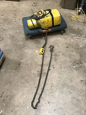 Yale 1/2 Ton Electric Chain 120ft 120v Tested Works Good Local Pickup Only AA • $149.99