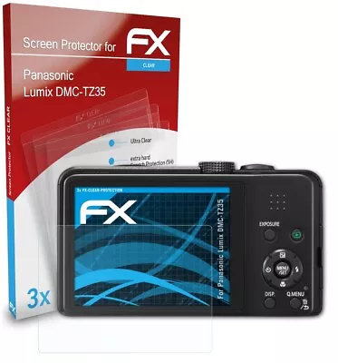AtFoliX 3x Screen Protector For Panasonic Lumix DMC-TZ35 Clear • £11.39