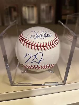 Rare Derek Jeter Mike Trout Dual Signed MLB Baseball MLB Authenticated Auto • $1500