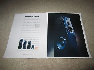 $14.84 • Buy JBL L7, L5, L3, L1 Speaker Ad, 2 Pgs, 1990, Article Titanium Tweeter Info