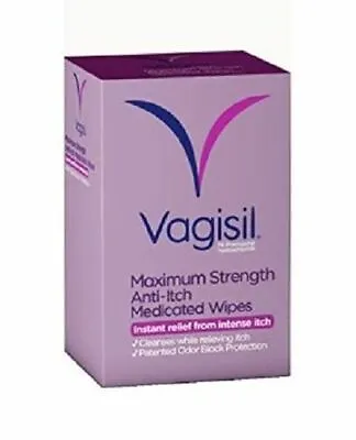 $13.85 • Buy Vagisil Anti-Itch Medicated Wipes Maximum Strength