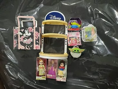 Disney Mini Brands Lot Of 10 Stitch Snow White Grogu Alien And More! • $0.99