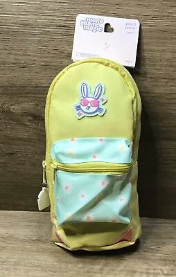 8-inch Kids’ Floral Bunny Pencil Zippered Pouch Ages 5+ Yellow More Than Magic • $9.99