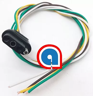 4 Pin Flat Female Plug Trailer Wiring Harness Adapter 18AWG Cable 24 Inch • $6.25