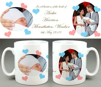 Royal Baby Sussex Archie Mug #2 - Prince Harry Meghan Commemorative Cup • £11.63