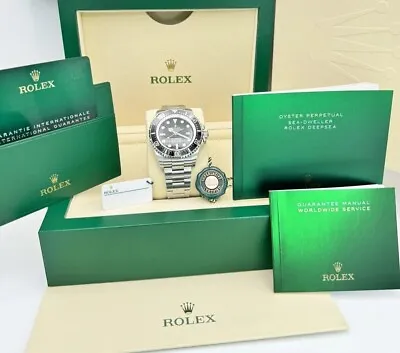 ♛ Rolex Sea-Dweller ⚓️ Deepsea 44mm Black Dial 126660 FullSet FullLinks FullTags • $11888