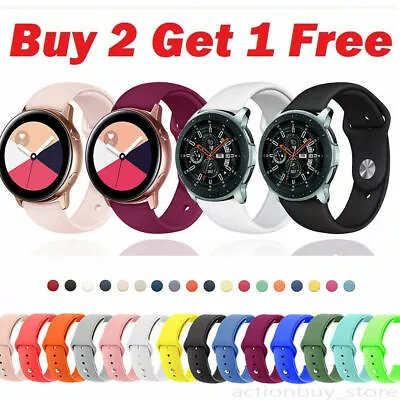 OZ For Samsung Galaxy Watch Active 2 40 42 44mm Watch Band Silicone Sport Strap • $8.99