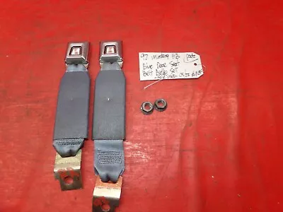 90-93 Mustang Rear Back Seat Belt Seatbelt Buckle Reciever Set Pair Lh Rh Blue • $60