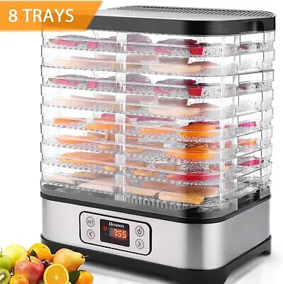$56.49 • Buy 5/8Trays Electric Food Dehydrator Machine Commercial Fruit Jerky Beef Meat Dryer