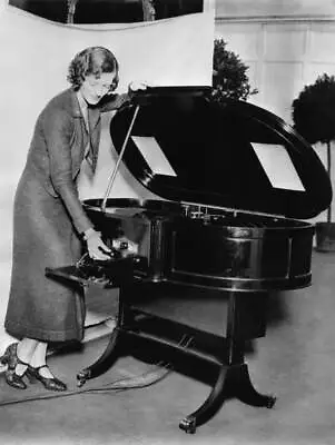 A Gramophone Radio In The Shape Of A Piano At L'Olympia London UK Old Photo • $9