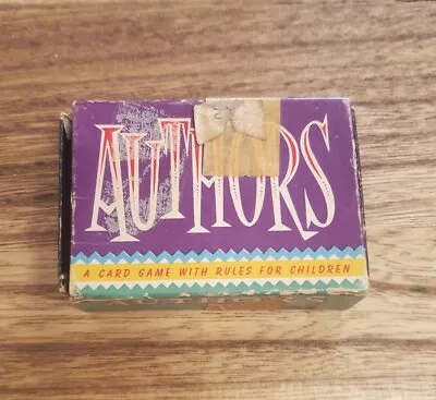 Vintage Whitman Miniature Authors Card Game No. 4127 *Read Description* • $18