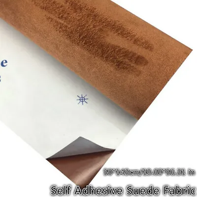 143x50cm Self Adhesive Faux Suede Fabric DIY Wrap Film Sticker Stretch Sew Craft • $47.82