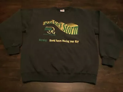 Vintage Green Bay Packers Crew Sweatshirt ( Mens Large ) Santee Sweats Preowned  • $23.20
