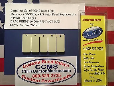 CCMS Mercury Drag Reed Valve 250-300X XS 5 Petal Replaces 6 PetalCages PN265XD • $135