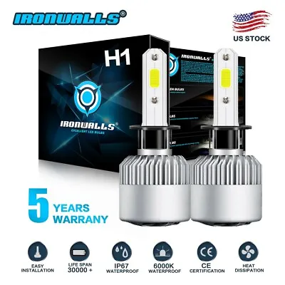 H1 LED Headlight Bulb Kit 2200W 330000LM High Beam Fog Light Xenon 6000K White • $17.75