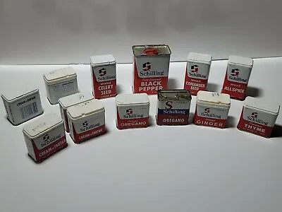 Schilling Spice Tins - USA Vintage Various Years/sizes 1950/1970's • $3.50