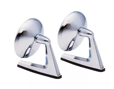 Vintage Style Circular Door Mirrors Classic Musclecar Hotrod New Pair Lh & Rh • $69.95