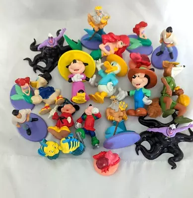 Vintage Mickey Mouse And Little Mermaid Figures (20) • $20