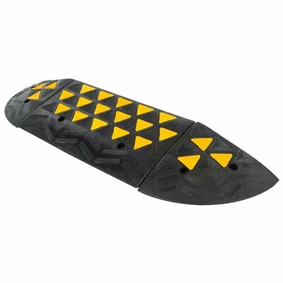 Guardian 4  High Curb Ramp +Round End Caps Heavy Duty 60000 Lb Rubber KR30R-DK • $164.99