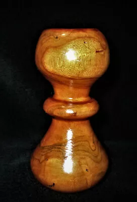 Hawaii VINTAGE MILO WOOD CANDLE HOLDER 5 1/4  Tall X 2 3/4  Diameter • $17.99