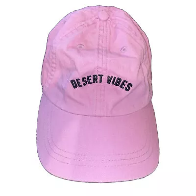 Women’s PINK Victoria’s Secret Desert Vibes StrapBack Hat Pink Cactus Barbiecore • $13.38