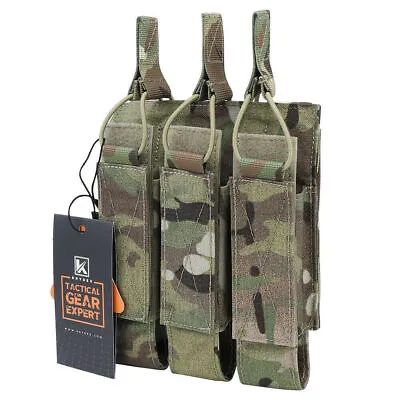 KRYDEX Tactical Modular Triple Maga.zine Pouch For MP5 MP7 KRISS MOLLE • $42