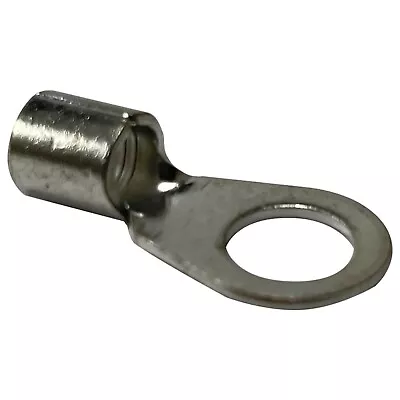 (100) Non-Insulated 6 Gauge 3/8  Ring Terminal Uninsulated Wire Connector - USA • $40.96
