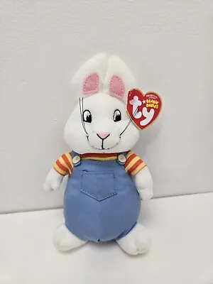 TY Beanie Baby “Max” The Rabbit From TV Show Max And Ruby Retired MWMT (6 Inch) • $34.17