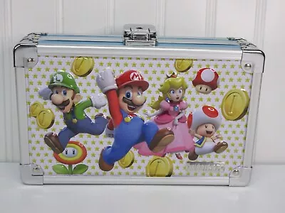 Super Mario Locking Pencil Case Lockable W Keys Pencil Box School Supplies Metal • $10.99