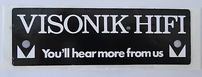 Promotional Stickers Visonik Hifi Heco Lautsprecher-Boxen Audio Germany 80er • $13.17