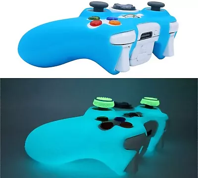 Xbox 360 Luminous Glow In Dark Soft Silicone Protective Cover Case Skin Shell • $14.99