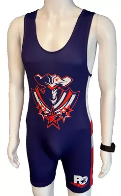 Suplay Wrestling Sublimated Singlet Purple/White/Orange  Mens Size Medium • $32.96