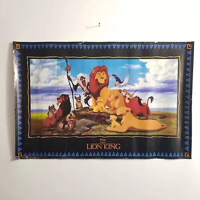 Vintage Disney Wall Poster 90s The Lion King Made In USA  • $34.99